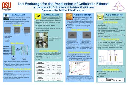 Ion Exchange for the Production of Cellulosic Ethanol A.Hammervold, C. Cochran, J. Belsher, K. Childress Sponsored by Trillium FiberFuels, Inc. IntroductionProject.