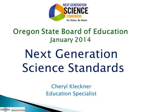 Oregon State Board of Education January 2014