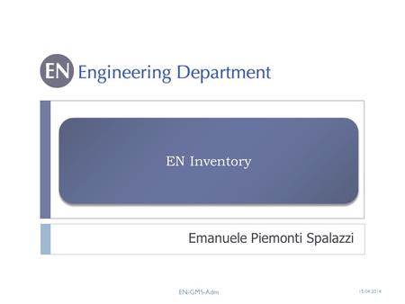 EN Inventory Emanuele Piemonti Spalazzi EN-GMS-Adm 15.04.2014.