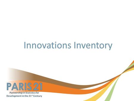 2 Country Studies Innovations Road Map 3 ? Technical Infrastructure Remote Sensing Monitoring & Reporting Data Management Real Time Data Crowdsourc ing.