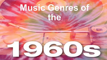 Music Genres of the. Motown Mix of soul and pop Also the name of a record company formed in Detroit in 1959 Popular Motown artists include: Marvin Gaye.