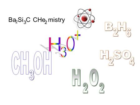 Ba 2 Si 3 CCHe 2 mistry. Introduction Laws of chemistry govern the structure and function of all living things!