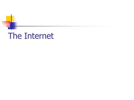 The Internet. What is the Internet? A worldwide network of computers which are connected to each other. The Internet makes disseminating information quick.