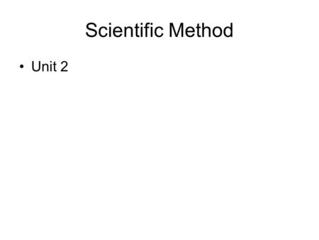 Scientific Method Unit 2. We will set up the scientific method experiment today and will work on it for the next 2 weeks. Mealworm or Tenebrio molitor.