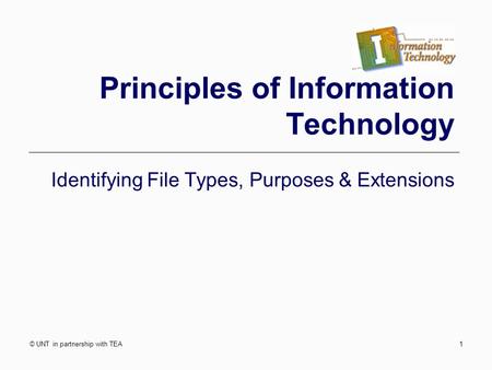 Principles of Information Technology