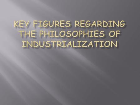  SUPPORTERS  ADAM SMITH  DAVID RICARDO  THOMAS MALTHUS.