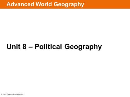 Advanced World Geography