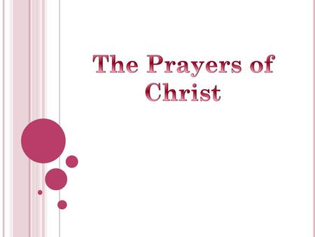 Jesus made prayer a significant part of his life Start of day Mark 1:35 Close of day Matthew 14:13-16, 22-23 Daily Prayers.