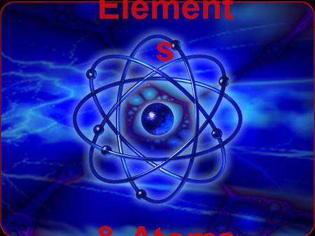 Element s & Atoms. Demokritos c. 460-370 BC “The material cause of all things that exist is the coming together of atoms and void. Atoms are too small.