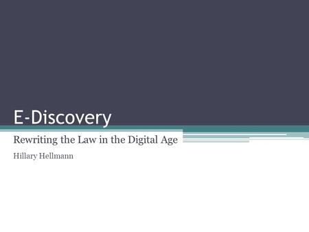 Rewriting the Law in the Digital Age