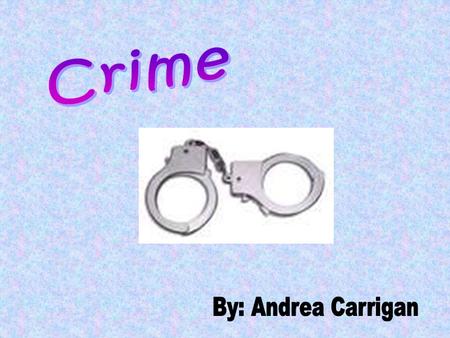 CRIME - A crime is a wrongdoing classified by the state or Congress as a felony or misdemeanor. A crime is an offence against a public law. This word,