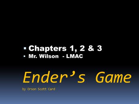 Ender’s Game by Orson Scott Card