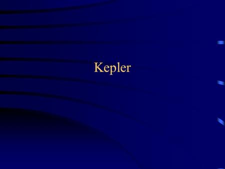 Kepler.