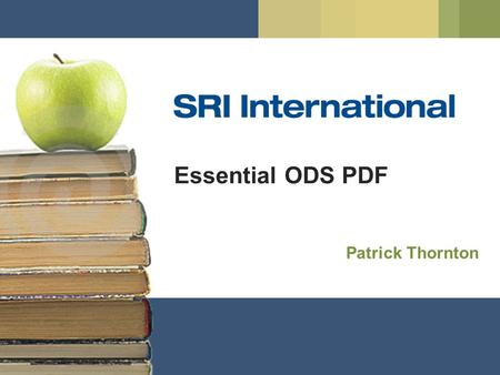 Essential ODS PDF Patrick Thornton.