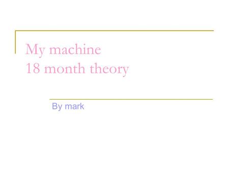 My machine 18 month theory By mark. Question As the cutlery flies through the air towards the magnet, does it produce more kinetic energy than it cost.