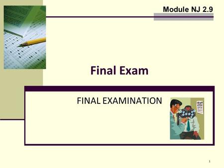 Notes/Handouts FINAL EXAMINATION