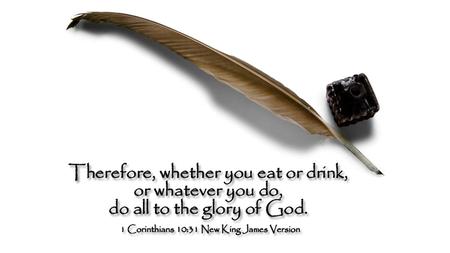 How do we live for the glory to God? By Testimony God, before whom my fathers Abraham and Isaac walked, The God who has fed me all my life long to this.