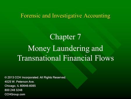 Forensic and Investigative Accounting