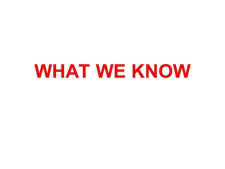 WHAT WE KNOW. TIT for TAT The most effective negotiation strategy is very simple.