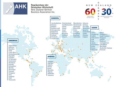 Germany Briefing. What we do Fostering NZ- German bilateral trade Market development Business connection support Trade fair organization Market research.