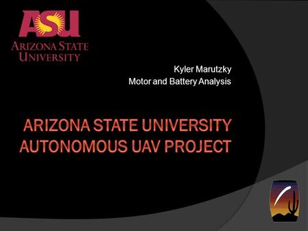 Kyler Marutzky Motor and Battery Analysis. Objective  Motor capable of powering a 20 lb. aircraft.  Provide enough energy to the motor for a minimum.