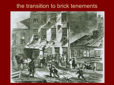 The transition to brick tenements. Tenements Two Room Tenement Apartment with “Sleeping Closet,” 1890.