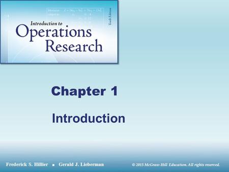 © 2015 McGraw-Hill Education. All rights reserved. Chapter 1 Introduction.