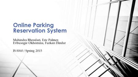 Online Parking Reservation System