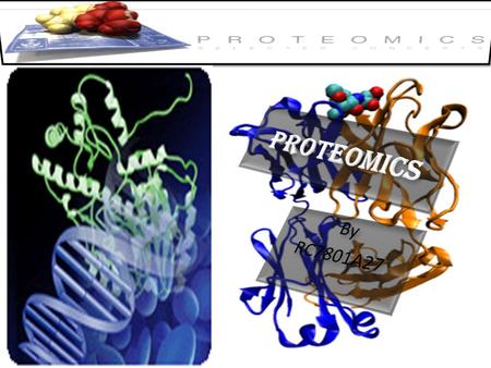 HISTORY The term proteomics was first coined in 1997 to make an analogy with genomics, the study of the genes.genomicsgenes Proteome = protein + genome.