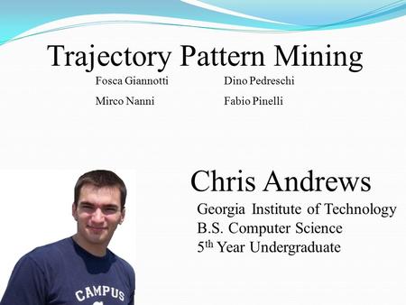 Trajectory Pattern Mining