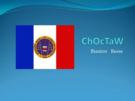 Braxton Reese. ChOcTaW InDiAnS WHERE DID THEY LIVE? They lived in the Southern Mississippi and southwestern Alabama.