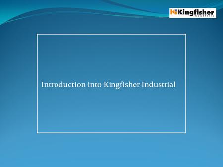 Introduction into Kingfisher Industrial. Who are Kingfisher industrial? Protect process plant and equipment Privately owned company Based in the Midlands,