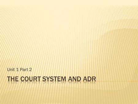 Unit 1 Part 2.  Using the “Steps in a Typical Mediation Session” handout, write down questions you can use at each stage in the mediation process to.