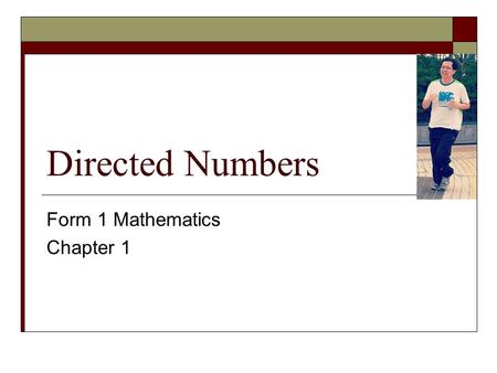 Form 1 Mathematics Chapter 1