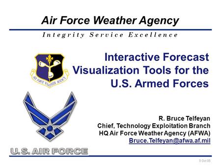 Interactive Forecast Visualization Tools for the U.S. Armed Forces