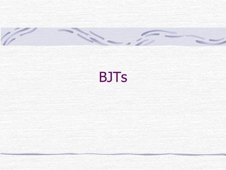 BJTs. Transistor The transistor is the main building block “element” of electronics. A transistor is a semiconductor device used to amplify and switch.