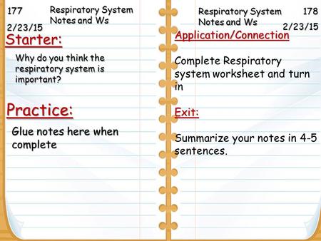 Practice: Starter: Application/Connection