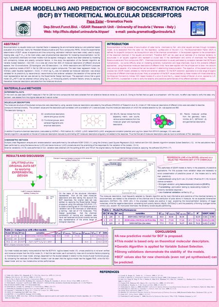 ABSTRACT Bioconcentration by aquatic biota is an important factor in assessing the environmental behaviour and potential hazard evaluation of a chemical,