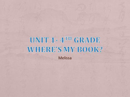 Melissa. 1. Be on-time 2. English only 3. Be nice 4. Everyone speaks 5. Be prepared.