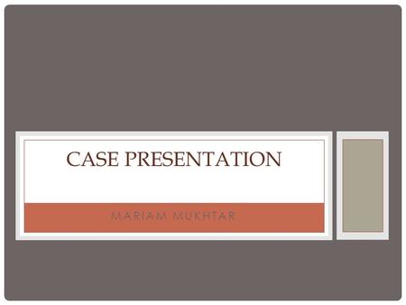 MARIAM MUKHTAR CASE PRESENTATION. CASE: 24 year old male patient k/C of asthma and bronchiectasis. c/o: worsening SOB and C/P x 1m.