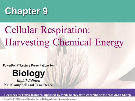 Copyright © 2008 Pearson Education, Inc., publishing as Pearson Benjamin Cummings PowerPoint ® Lecture Presentations for Biology Eighth Edition Neil Campbell.