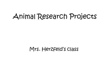 Animal Research Projects Mrs. Herzfeld’s class. Blue Whale Yoni Pineda The Blue Whale has a blow hole on the top of its body.