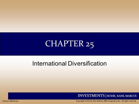 International Diversification