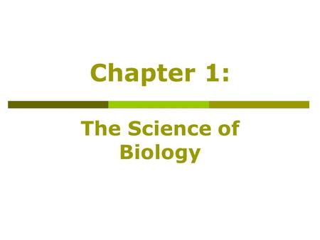 Chapter 1: The Science of Biology. Section 1-1: What is Science.