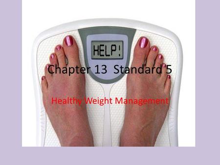 Healthy Weight Management