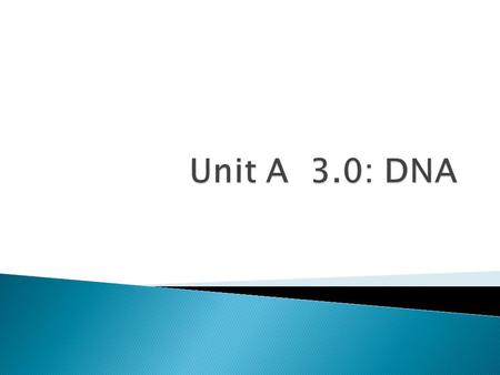 A. DNA (deoxyribonucleic acid)  A set of “blueprints” for the organism  Every cell in the body has the exact same DNA copies (except gametes – ½ the.