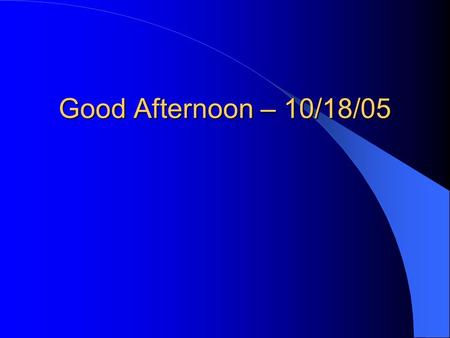 Good Afternoon – 10/18/05. Review from last time Behavioral finance and technical analysis A yahoo example Begin Chapters 14 – 18 – Fed stuff.