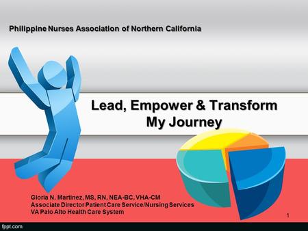 Lead, Empower & Transform My Journey Gloria N. Martinez, MS, RN, NEA-BC, VHA-CM Associate Director Patient Care Service/Nursing Services VA Palo Alto Health.