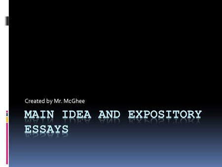 Created by Mr. McGhee. introduction  Inspiration as well as information  Essays vs Articles  Essays are like one-sided discussions– the author can.