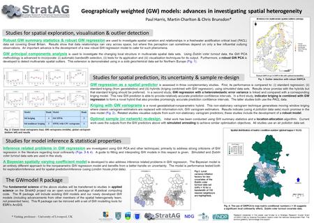 Robust GW summary statistics & robust GW regression are used to investigate spatial variation and relationships in a freshwater acidification critical.